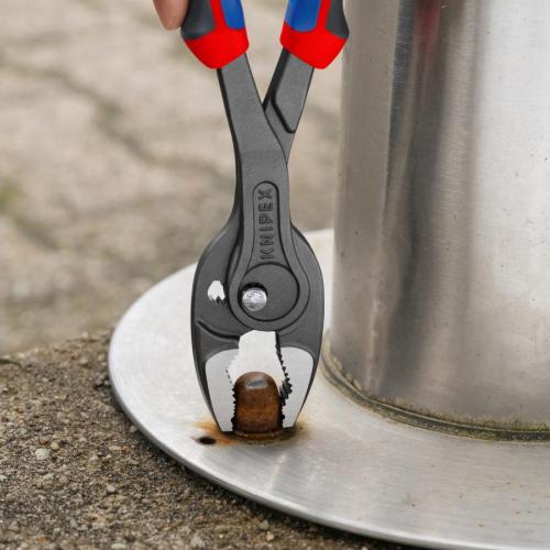 Knipex TwinGrip Front & Side Gripping Pliers with Comfort Handles Grey Atramentized 250mm 82 02 250